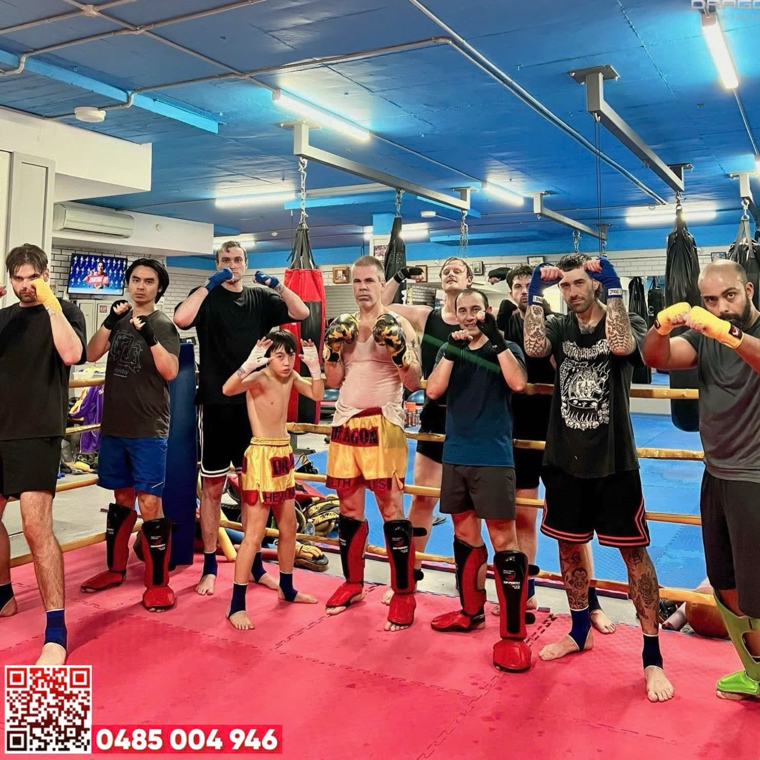 Dragon Health and Fitness students in the gym
