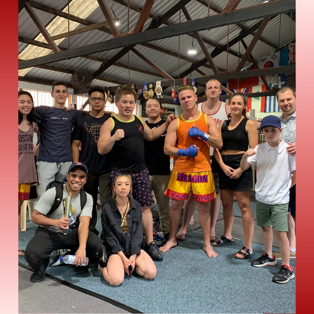 Dragon Health and Fitness members after training